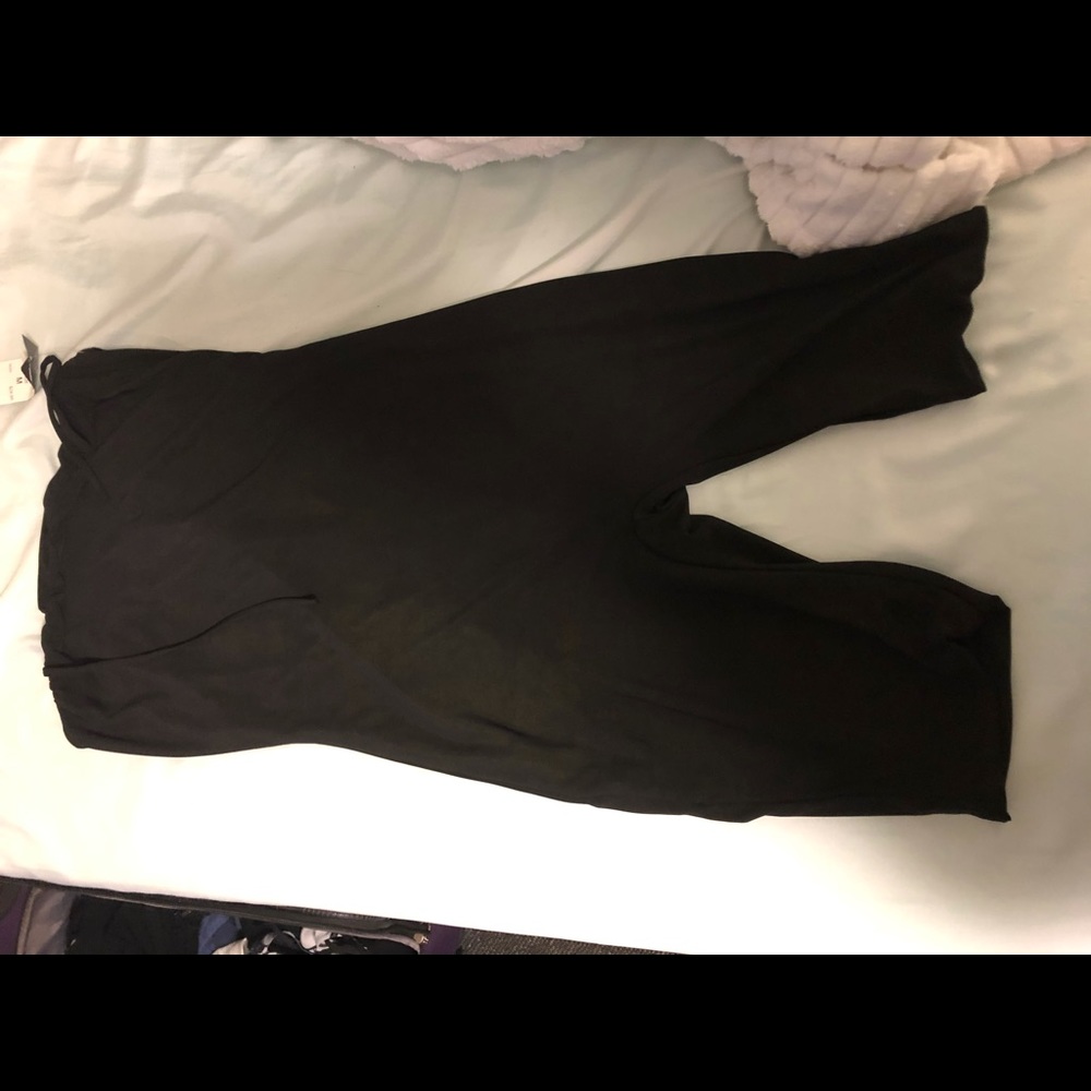 Black stretchy cute romper